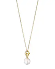 Georg Jensen 18K Yellow Gold Cultured Pearl & Diamond Magic Pendant Necklace, 17.72
