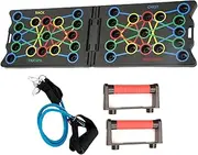 Pushup Board for Men, Folding Press Pushup Board, Portable Ab Core Trainer Strength Training Multifunctional Exercise Board for Body Muscle Shoulders Chest Back Exercises