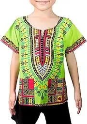 [KlubKool] Kids Dashiki Shirt Tribal African Children Boys Girls Shirts
