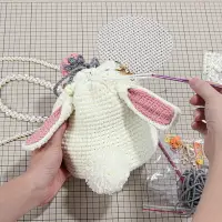 在飛比找樂天市場購物網優惠-玩偶 禮物 手工編織包包毛線diy材料包勾線自製作禮物女生鉤