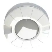 Lumitec Aurora Led Dome Light - White Blue Output Flush Mount 101606
