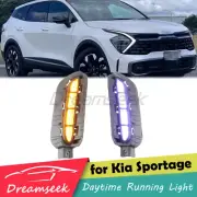 LED DRL For KIA Sportage 2023+ Daytime Running Light Fog Lamp With Turn Signal
