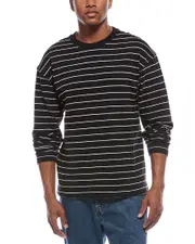 FRAME Denim Relaxed Striped T-Shirt