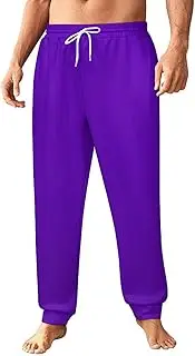 [Generic] Men's Sweatpants, Purple Palette-432, Polyester Joggers, Sweatpants Jogging Pants for Workout Running