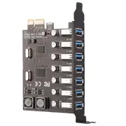 PCI-E 1X to 7 Ports USB 3.0 PCI Express Expansion Card Adapter Hub 5Gbps Speed