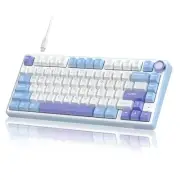 R75 Mechanical Keyboard Wired with Volume Knob, 75% Custom Gaming Keyboard