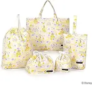 [COLORFUL CANDY STYLE] Disney Kindergarten Entrance 5-Piece Set, Girls, School Entrance Preparation, Lesson Bag, Shoe Case, Children's Drawstring Bag, Belle/Beauty and the Beast/Belle/N8153800