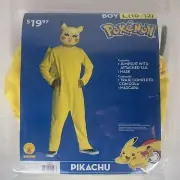 Pikachu Pokemon Halloween Costume Boys Lg 10-12Child Size Yellow Mask