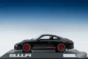 1/43 Spark Porsche 911 R (991) Black /Red wheels ALSO OPEN FOR TRADE