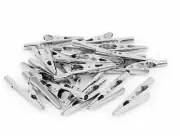 62pcs 50mm Metal Insulated Test Alligator Electrical Clip Clamp Connectors