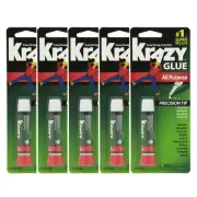 5 Elmers Krazy Glue Original Crazy Super Glue All Purpose Instant Repair