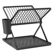 Brabantia Small Foldable Dish Drying Rack - Dark Grey