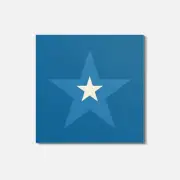 Bonnie Blue Flag 4'' X 4'' Square Wooden Coaster