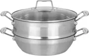 Scanpan Impact Multi Purpose Pan 28cm with Steamer in Silver