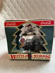 COCA-COLA BOTTLING WORKS COLLECTION FOUNTAIN GLASS FOLLIES CHRISTMAS ORNAMENT