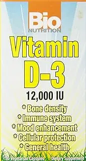 Bio Nutrition D3 12000 Iu Vegi-Caps, 50 Count