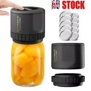 Electric Mason Jar Vacuum Sealer Kit For Wide Mouth And Regular Mouth Mason Jars