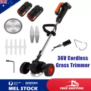Cordless Electric Grass Trimmer Garden Lawn Cutter Brush Mower Whipper Snipper ~