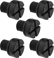 VGOL 5Pcs Vent Screw Plug Replacement 17111712788 Compatible with B-M-W 3 Series E30 E36 E46 E90 E91 Coolant Radiator Expansion Tank Bleeder Screw with O-Ring Washer