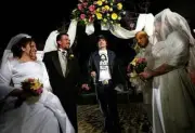 Actor Ashton Kutcher marries two couples at the Hard Rock Hotel & - Old Photo 3