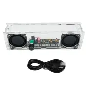 DIY 5W PAM8406 bluetooth Speaker Amplifier Kit Dual Channel Stereo Sound USB Power Clear Audio Level Indicator Easy Asse