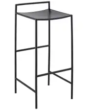 JONATHAN Y Svelte 30in Coastal Contemporary Saddle-Seat Low-Back Bar Stool with Foot Rest