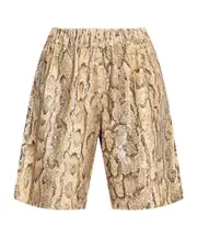 Elastic waist shorts XS beige