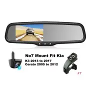 4.3" Car Rear View Mirror Monitor No7 Mount+Reversing Camera Kit For Kia Cerato
