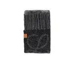 [LOEWE] LOEWE 'Anagram' alpaca-blend scarf Woman One Size One Size Black