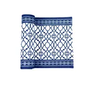 Sir John's Gifts Rans Cotton Vintage Premium Cotton Table Runner - Indigo