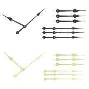 8 Set Replacement Clock Hands Kit Mechanism Movement Wall Black,Gold