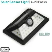 Solar Sensor Wall Light 32 LED Motion Lights Outdoor Security Home Lamp Lights