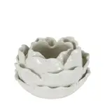 [OneWorld Collection] Cabbage Vase White Small