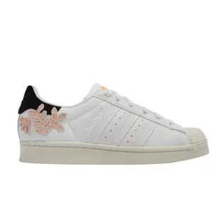 Adidas 休閒鞋 Superstar W 女鞋 白 奶油底 貝殼頭 黑尾 小草 圖騰 愛迪達 GZ0864 [ACS 跨運動]