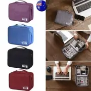 Waterproof Travel Storage Bag USB Charger Case Data Cable Electronics Organizer