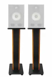 (2) Rockville 28" 2-Tone Studio Monitor Speaker Stands For Focal ALPHA 80