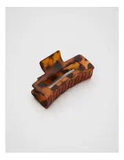 [Seed Heritage] Mini Rectangle Hair Claw in Brown