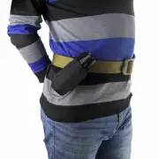 360 Degrees Rotat Tactical Flashlight Pouch Holster Belt Carry Case Holder