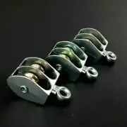 Mini Micro Pulley 3 PACK Double Sheave FIXED EYE Attachment 3/16 inch Max Line