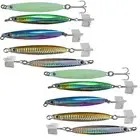 10pcs 5-color 3.5oz Colt Sniper 100g Vertical jig 3561D-DT MUSTAD 3x Treble Hook