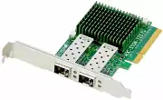 SUPERMICRO AOC-STGN-I2S V2.10 (INTEL X520-DA2) w/BOTH BRACKETS + 2 TRANSCIEVERS