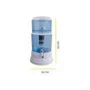 Aimex 20L Benchtop Water Purifier Dispenser with Maifan Stone and Three 8 Stage