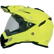 Afx FX-41DS Solid Helmet (X-Large, Hi-Vis Yellow)