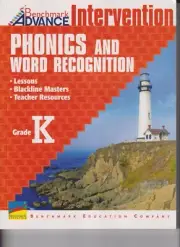 Benchmark Intervention Phonics and Word Recognition Grade K Lessons, Blackline,