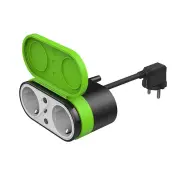 Tuya 16A Smart WiFi EU Plug IP65 Waterproof Smart Double European Socket Smart Life APP Voice Control with Alexa Google