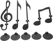 TOVINANNA 4pcs Decorative Candle Holder Sconces Note Flickering Candlestick Lighting Decorations Flame Scones Lantern Candleholders Tealight Candle Stand Gold Lights Burning Black Metal