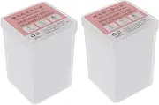 Baluue 2pcs Eyelash Extension Glue Wipes Glue Residue Removers Cleansing Pads (white)