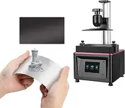 Resin 3D Printer Build Plate Flexible Spring Steel Plate Flex Bed and Magnetic Base Sheet Sticker with Adhesive Compatible with Mars/Mars Pro/Wanhao D7/Monoprice Mini Deluxe SLA/Phrozen Sonic