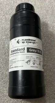 Flashforge 3D Printer Standard Photopolymer 3D Printer Resin 405nm 500g Grey