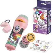 Kenisy Unicorn Projector Torch Light with 24 Images, Kids STEM Education Toy Night Light for Home Theatre Bedroom Party Living Room